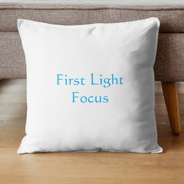 Coussin Garde Moderne Script Lumineux  (Créateur téléchargé)