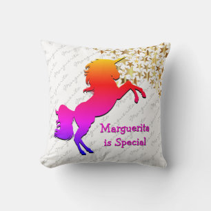Coussin Garde personnalisée White UNICORN