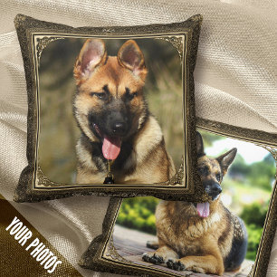 Coussin Garde photo pour animaux de compagnie encadrée 1+1