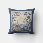 Coussin Gardens Syracuse Coastal Landscape Cushion (Verso)