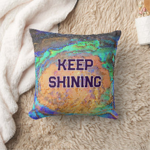 Coussin Garder une mosaïque abstraite colorée brillante