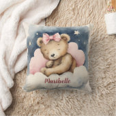 Coussin Garderie personnalisée pour bébés céleste (Couverture)