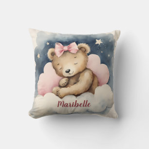 Coussin Garderie personnalisée pour bébés céleste
