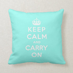Coussin gardez le calme et continuez l'original