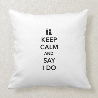Coussin Gardez le calme et dites que je fais