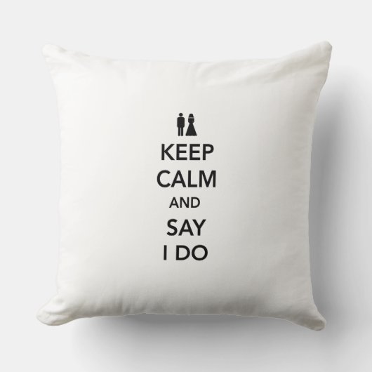 Coussin Gardez le calme et dites que je fais (Recto)