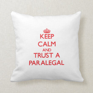 Coussin Gardez le calme et faites confiance à un paralég