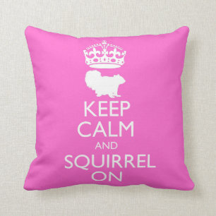 Coussin Gardez le calme et l'accumulez