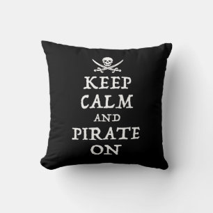 Coussin Gardez Le Calme Et Piratez