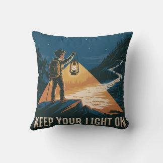 Coussin Gardez Votre Lumière Allumée