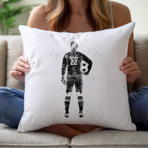 Coussin Gardienne de but de football féminin