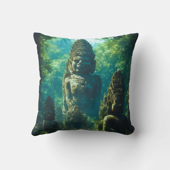 Coussin Gardiens silencieux du Siam (Verso)
