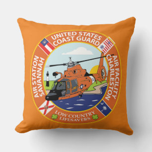 Coussin Gare aérienne de la Garde côtière Savannah