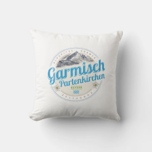 Coussin Garmisch Partenkirchen Bavière Alpes Vintages