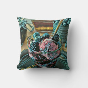 Coussin Gâteau à la crème glacée aux baies
