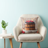 Coussin Gâteau avec des baies sur le dessus (Chaise)