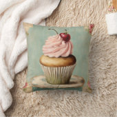 Coussin Gâteau cupcake rose pays français vintage Cottagec (Couverture)
