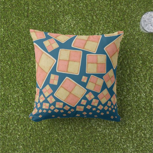 Coussin Gâteau de Battenberg (Herbe)