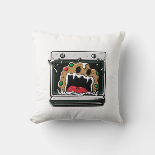 Coussin Gâteau de Noël drôle qui crie du four