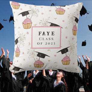 Coussin Gâteau de remise des diplômes personnalisé de la p
