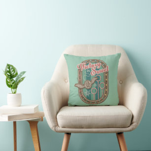 Coussin Gâteau de vacances de Noël graphique de victoire d