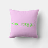 Coussin Gâteaux Roses Violets Bébé Fille Les Plus Mignons (Verso)