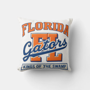Coussin Gators de Floride Rois du Marais Vintage Collège