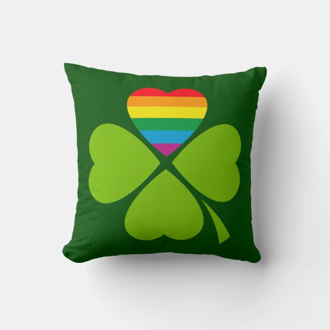 Coussin Gay Lucky Clover (Recto)