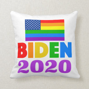 Coussin Gay pride Rainbow de Biden 2020