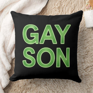 Coussin Gay Son Funny LGBTQ Pride