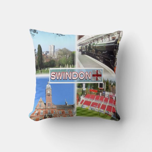 Coussin GB Swindon ^ Centre ville - Musée ferroviaire - Vi (Recto)
