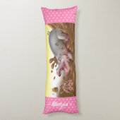 Coussin géant du corps Hippopotames dans la boue m (Dos (Vertical))