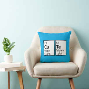 Coussin Geek scientifique mignon