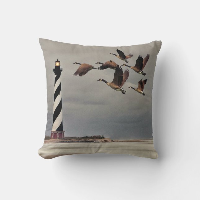COUSSIN GEESE AU PHARE CAPE HATTERAS (Recto)