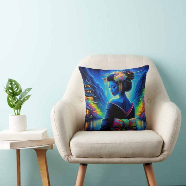 Coussin geisha beautiful neon (Chaise)
