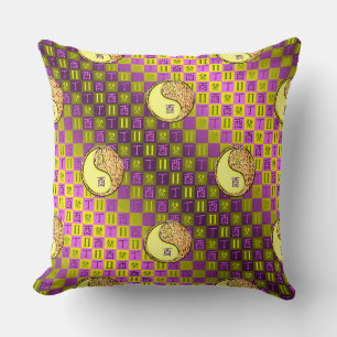 Coussin Gémeaux & Coq de Feu