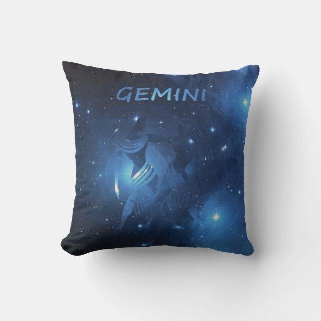 Coussin Gémeaux de signe de zodiaque (Recto)