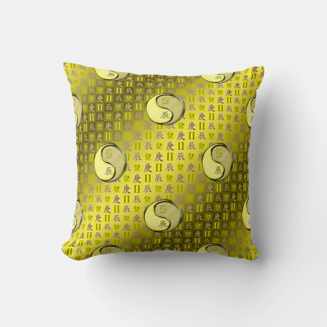 Coussin Gémeaux & Dragon de Métal (Recto)