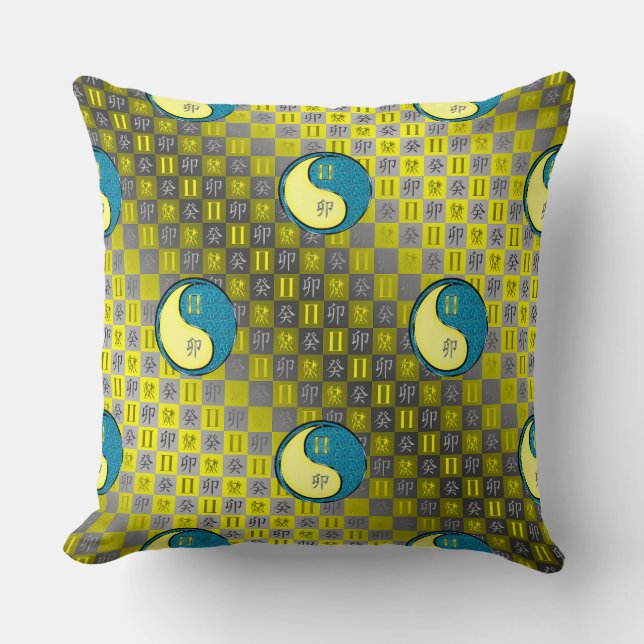 Coussin Gémeaux & Lapin d'eau (Recto)