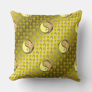 Coussin Gémeaux & Rat de feu