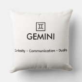Coussin Gemini – Les Courants Jumeaux (Verso)