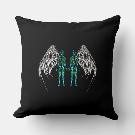 Coussin Gemini – Les Courants Jumeaux (Recto)