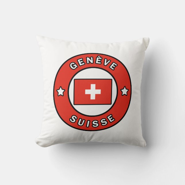 Coussin Genève Suisse (Recto)