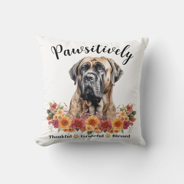 Coussin Génial et gracieux, bienheureux, mignon chien (Recto)