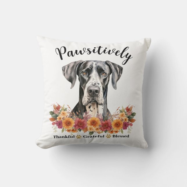 Coussin Génial et gracieux, bienheureux, mignon chien (Recto)
