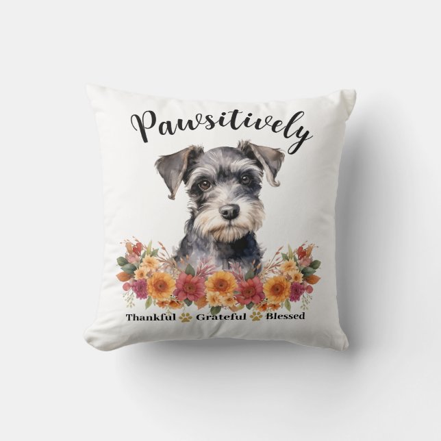 Coussin Génial et gracieux, bienheureux, mignon chien (Recto)