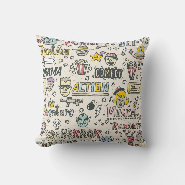 Coussin Genres de films : émissions télévisées Jeu de dood (Recto)
