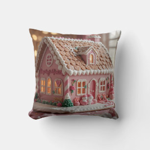 Coussin gentil pain d'épice rose