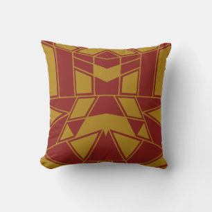 Coussin Géo #545 Or & Rouge