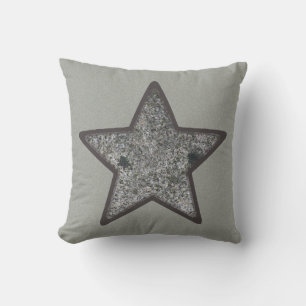 Coussin Géologie Gris Rock Star sur une couleur personnali